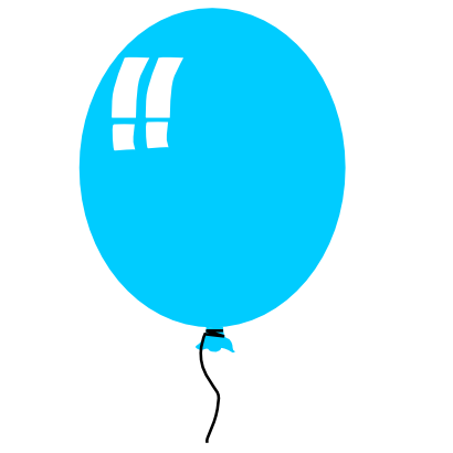 Download free blue balloon icon